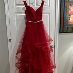 RedTemptations Size 8 gown.  Worn one time absolutely beautiful!   IT Flows